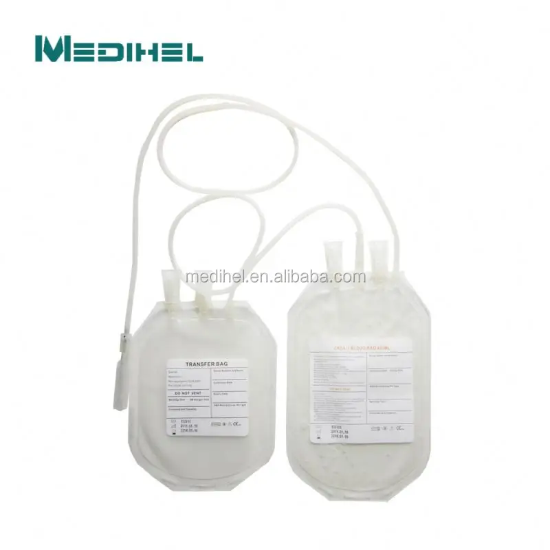 disposable plastic single blood collection bags