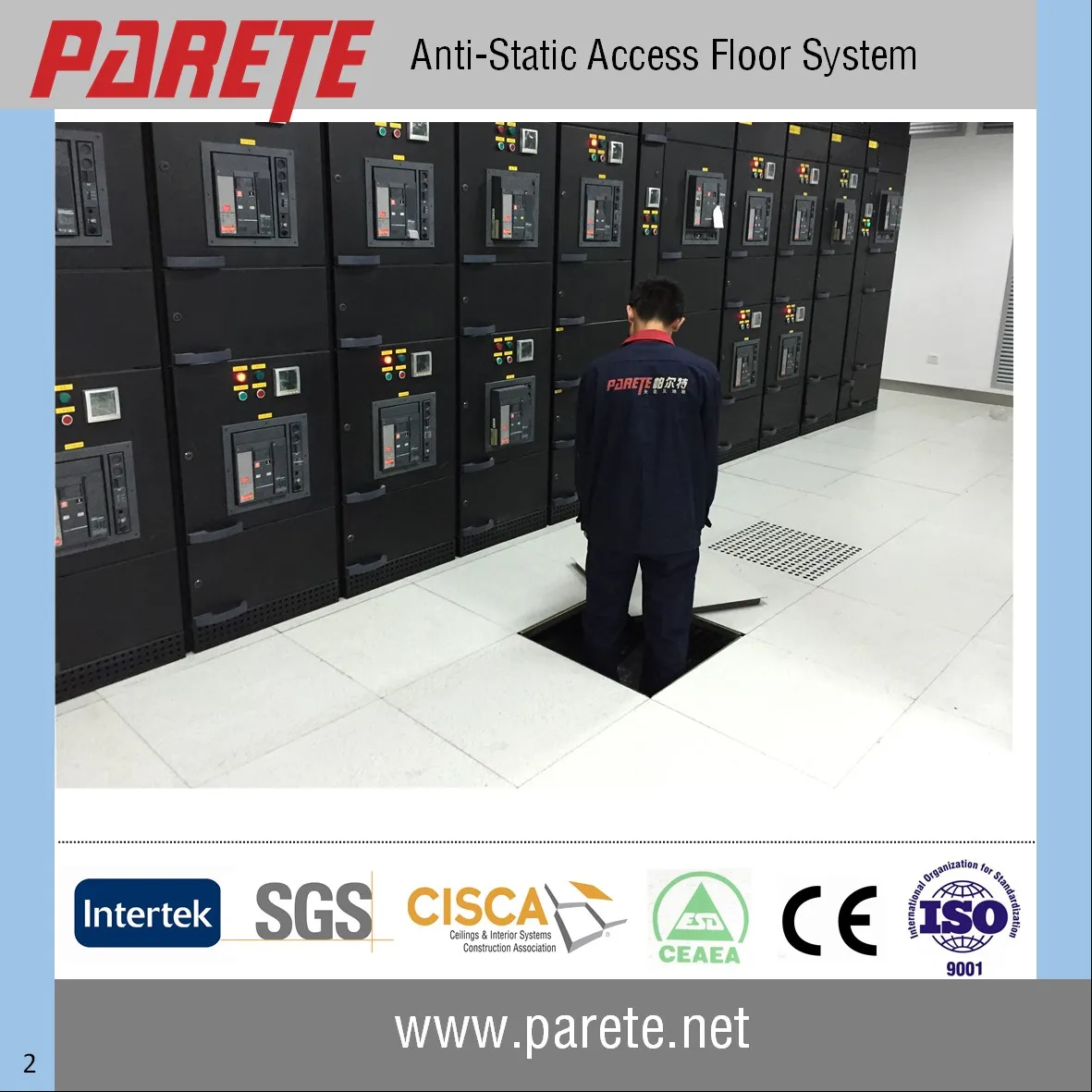  Data center server room Steel raised floor with anti static HPL