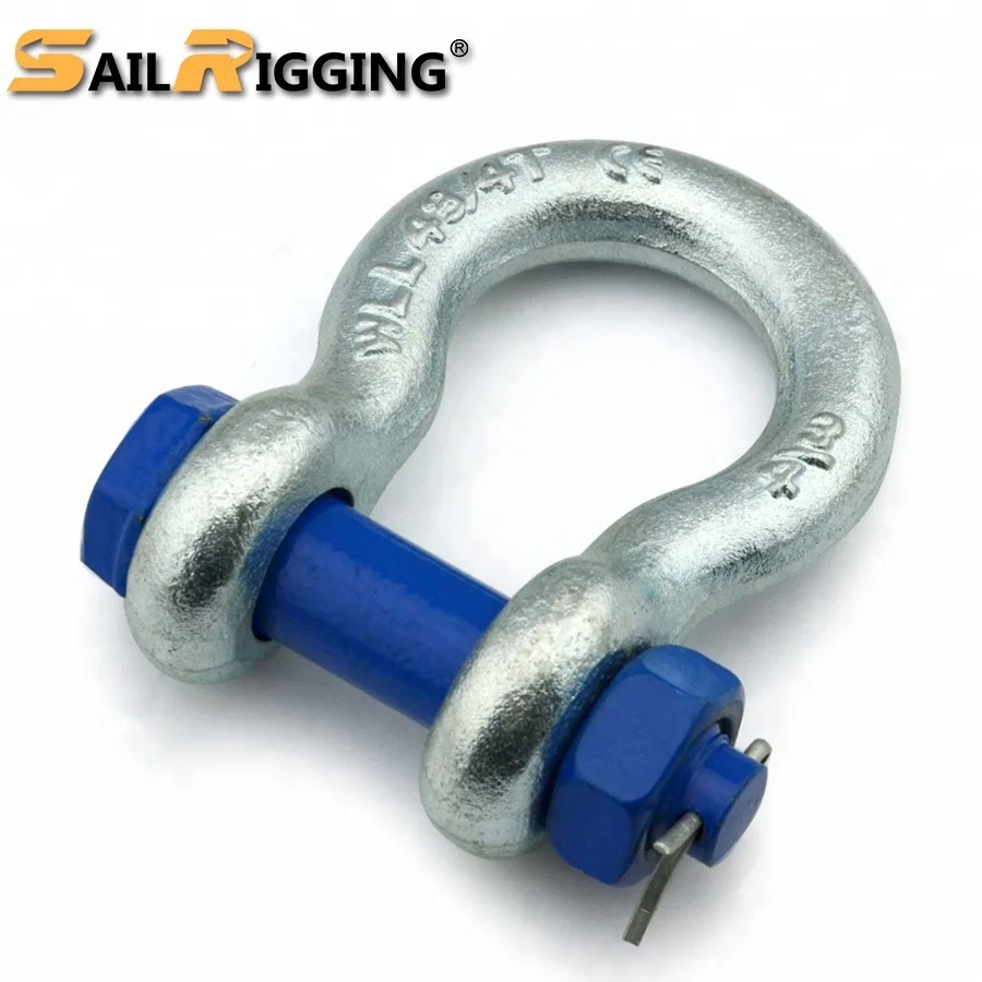 Heavy Duty US Type Alloy Steel Bolt and Nut G2130 G-2130 Marine Steel Lifting Anchor Bow Shackle