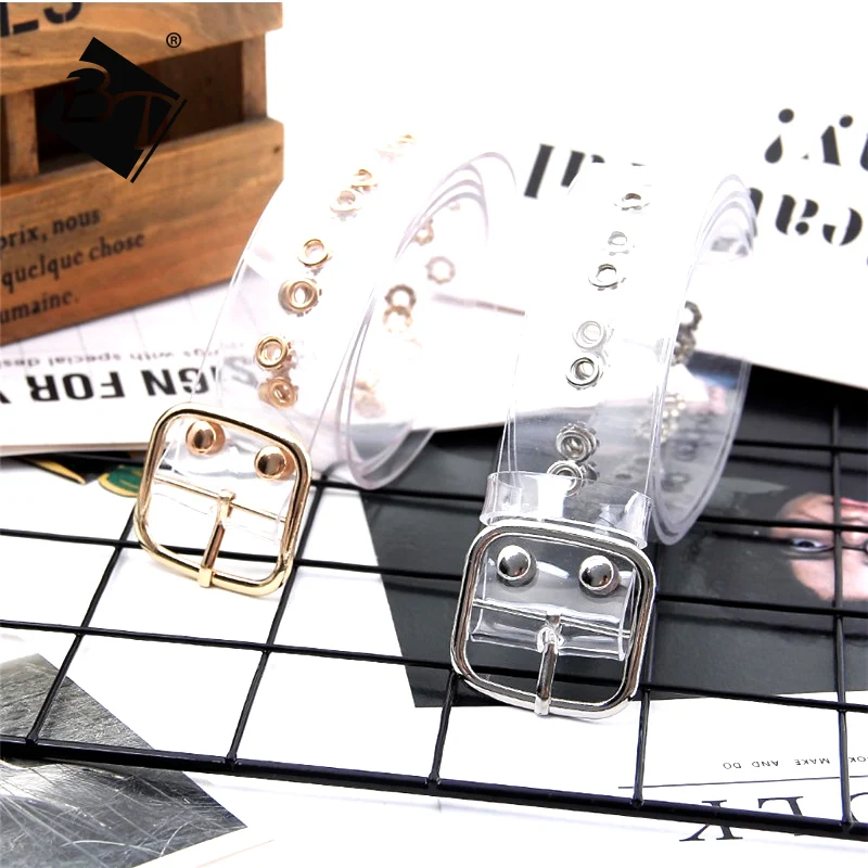 cheap very fashion wholesale metal transparent women belts