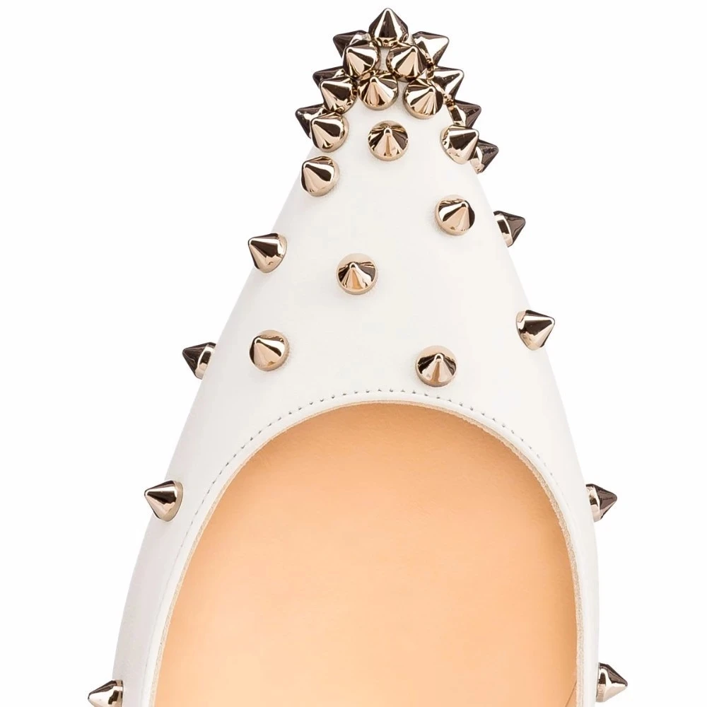 WA167 Point toe fancy new arrivals high spike rivets heels custom shoes for women 2019 dress shoes