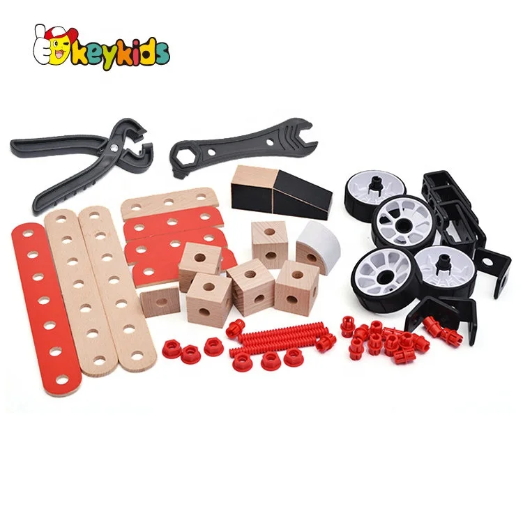 2024 New hottest educational wooden DIY assembly toys for children W03B083