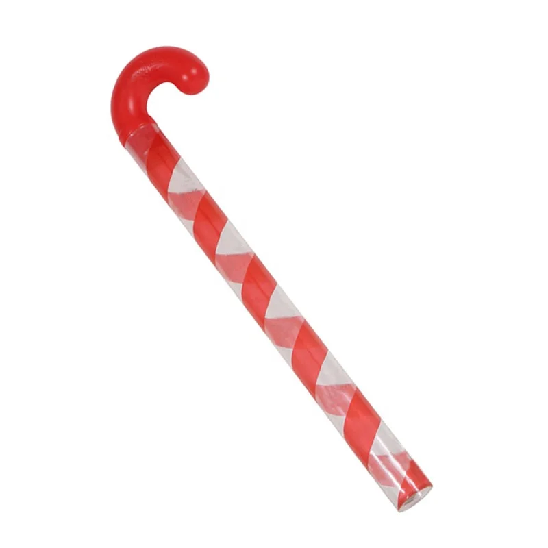 Chocolate Candy Filled Plastic Candy Canes