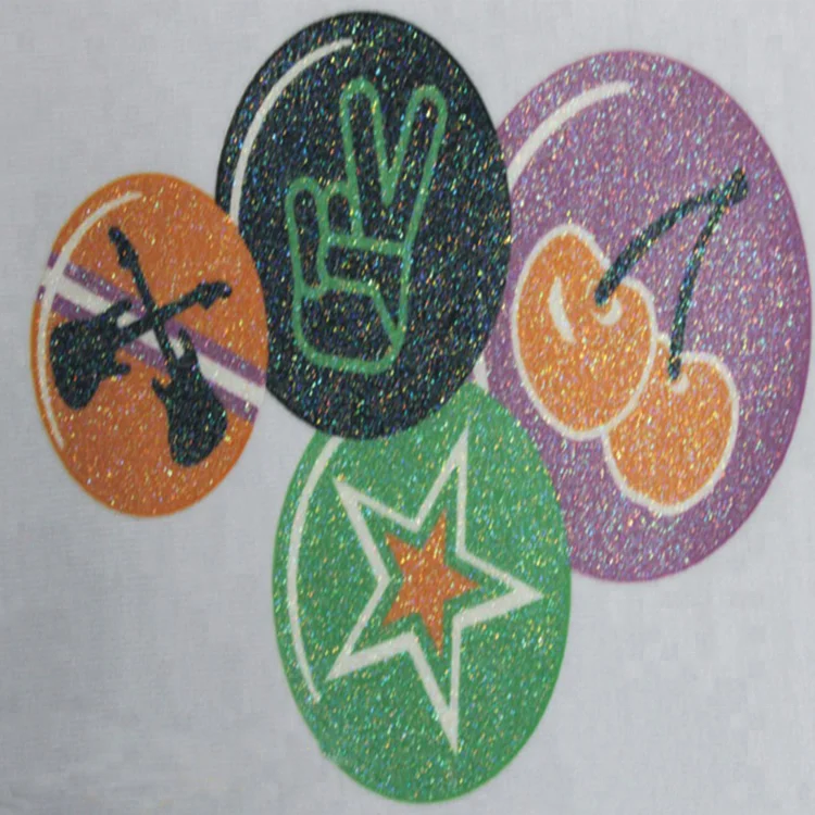 
Wholesale glitter heat transfer vinyl sheets for T-shirts custom printing 
