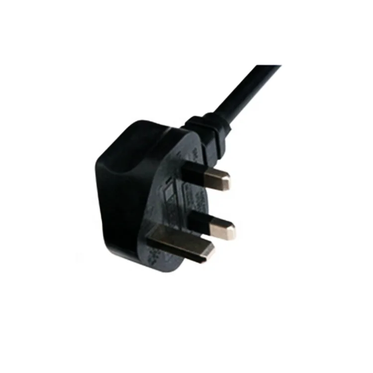 UK ac 3 pin power plug socket with power cable