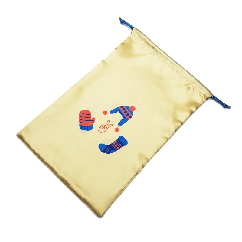 Custom Heat Transfer Printing Satin Underwear Dust Pouch Bag