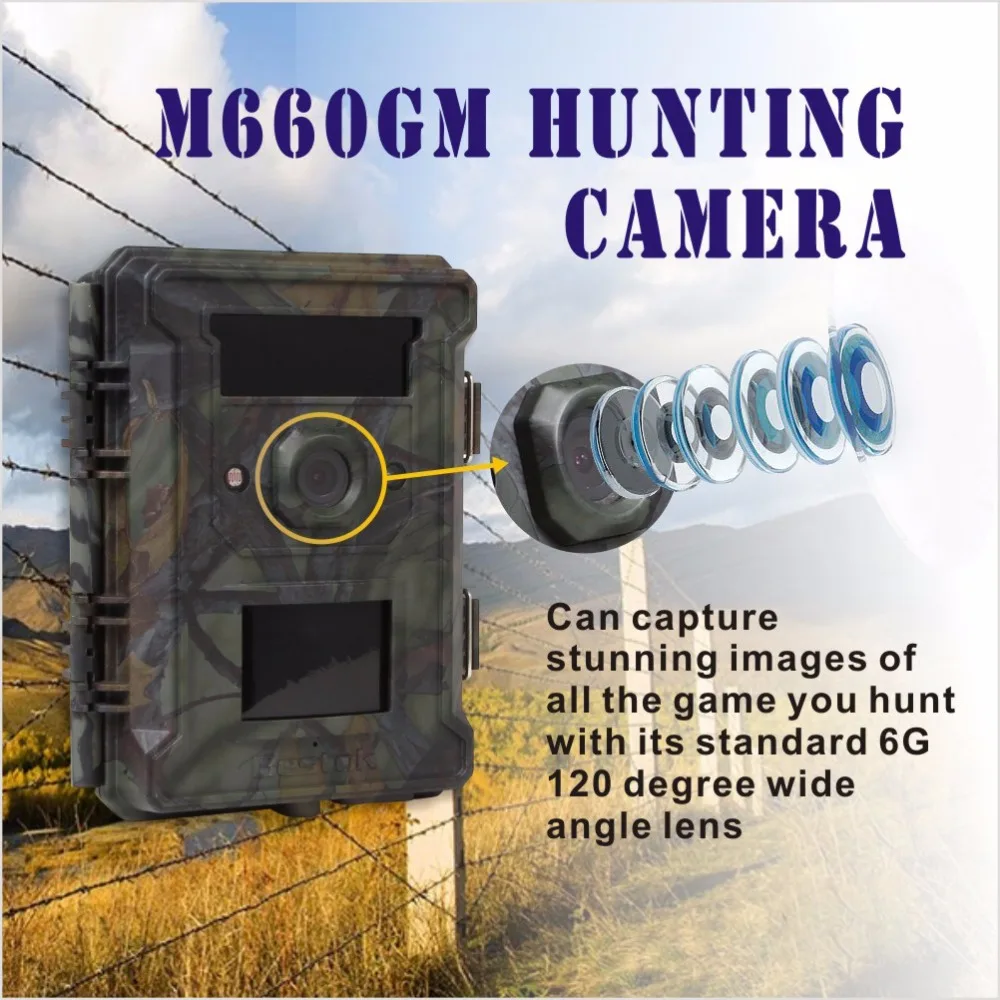 Bestok Infrared Hunting Camera16MP 1080P Waterproof Surveillance Camera With 120 Degree Wide Angle Lens