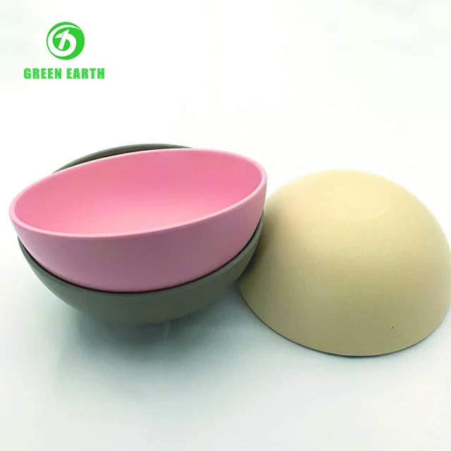 
eco friendly bamboo fruit bowl Customized pattern plastic kids bowl hot sale coconut shell bowl 