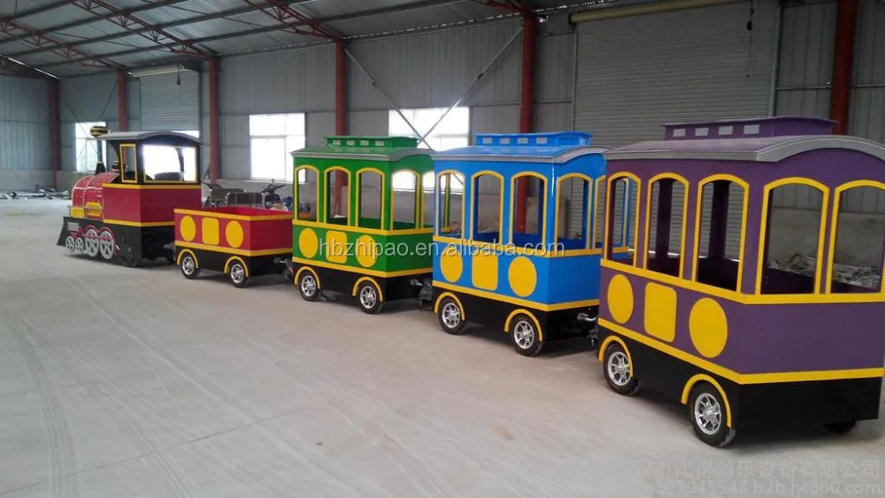 china manufacturer mini trackless electric train rides in amusement theme park