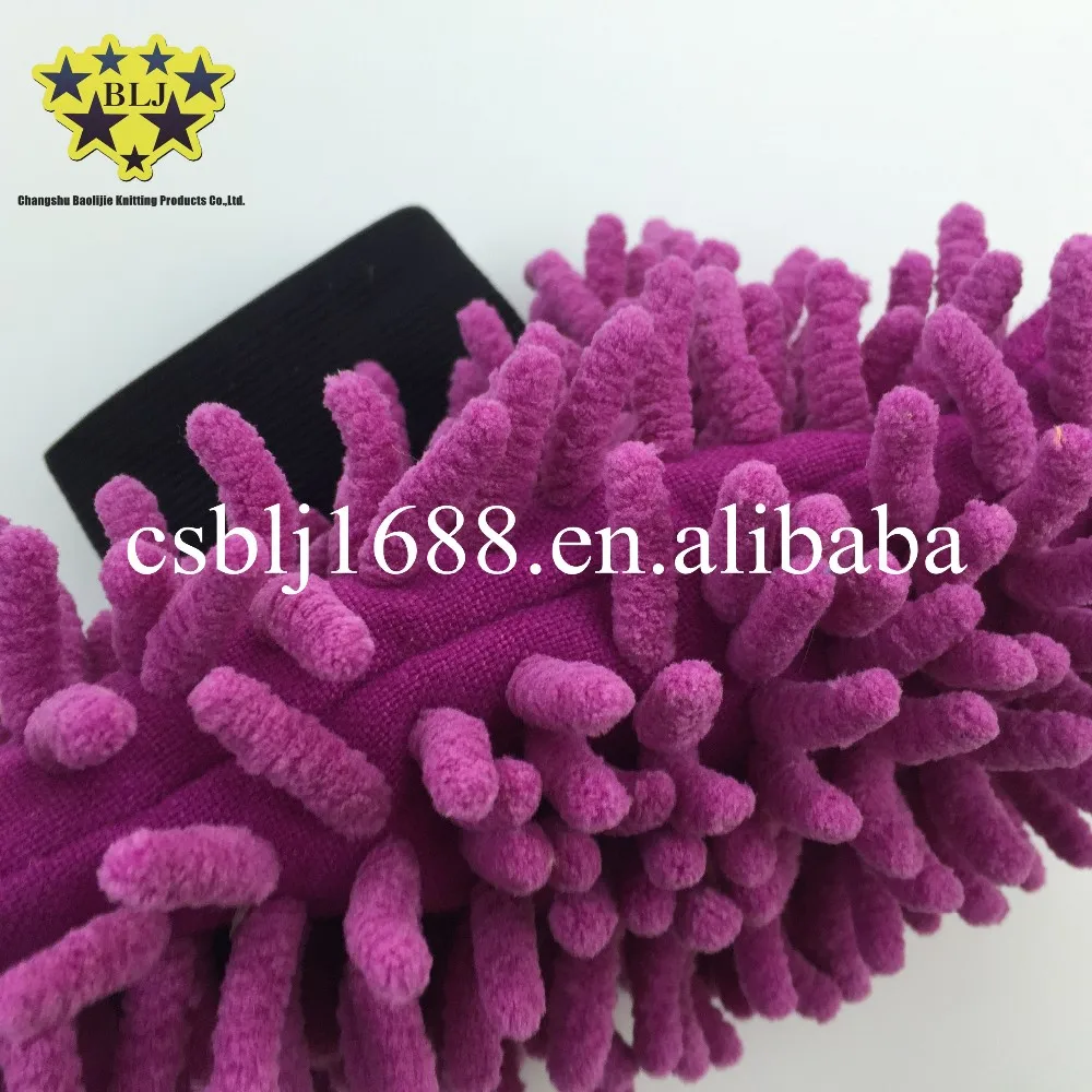 Hot sale Car cleaning gloves chenille car washing hand tools