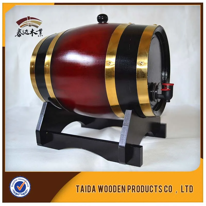 Customized 5 Inch Barrel Shaped Piggy Bank Wooden Money Box Safe For Kids & Adults