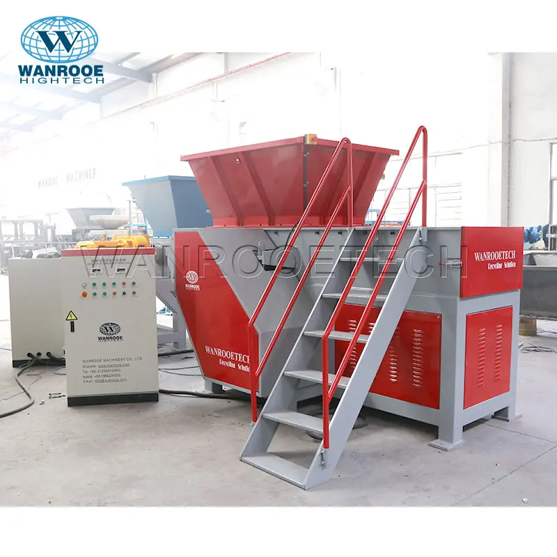Single Shaft Wood Pallet Plastic Recycling Machine Single Shaft Shredder Machine