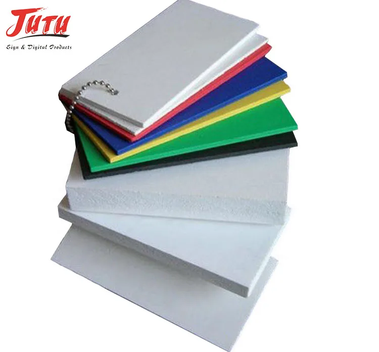 JUTU 5mm Flexible PVC Sheet Advertising Expanded fomed sheet Inkjet Printing Material Color PVC Foam Board