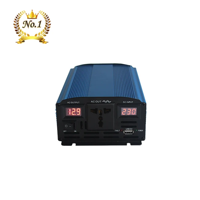 12 Volt DC TO 110 Volt 220 Volt AC Off-Grid Solar System full power 60 Hz Pure Sine Wave Car Power Inverter 300 watt 600 watt