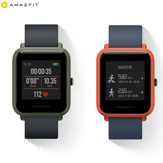 
International editoin xiaomi amazfit BIP smart watch A1608 real-time heart rate 45 days battery life fitness track waterproof 