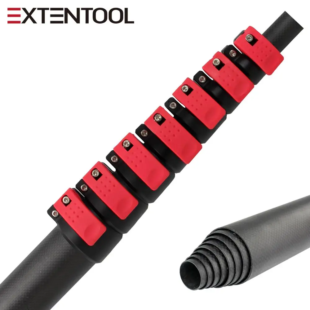 42ft carbon fiber telescopic pole for window and solar panel cleaning 12m/meters strong telescoping pole