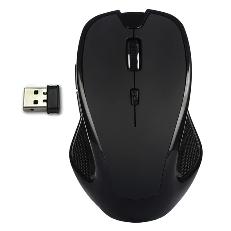 Laptop 2.4Ghz wireless optical mouse with usb receiver 6 Buttons, 3 Adjustable DPI 1000/1200/1600 for Laptop / PC