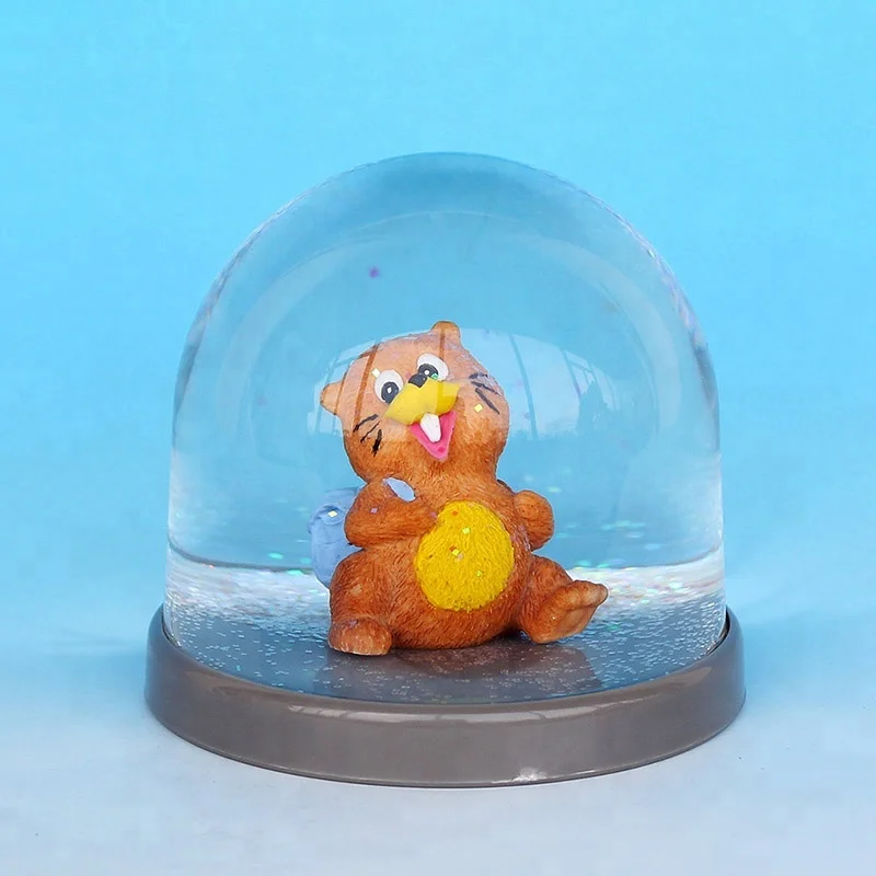 Белки Серия животных пластиковый снежный шар для продажи прочный акриловый подарки водный детей