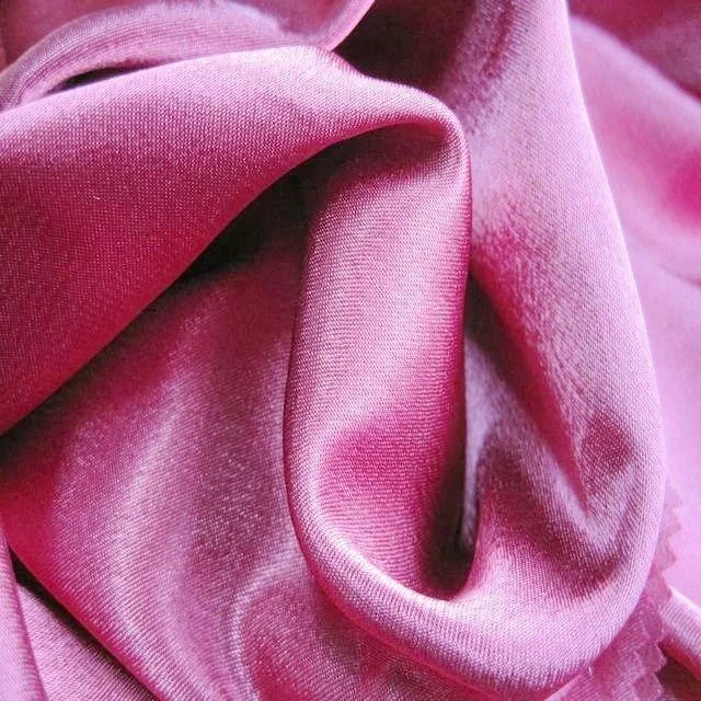 Polyester twist good feeling  crepe back satin fabric for wedding dress 190g/m