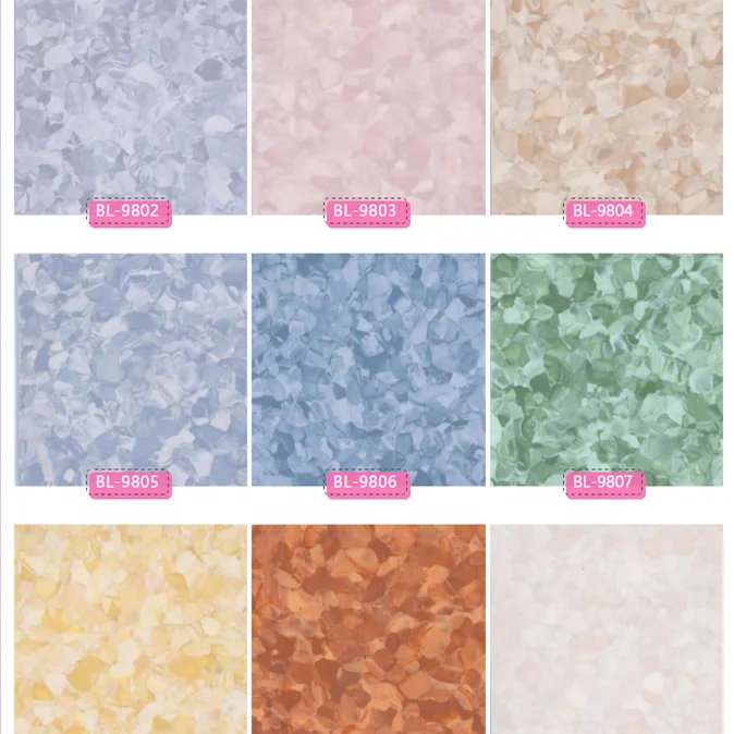 medical field recycled  homogeneous vinyl plastic pvc Flooring