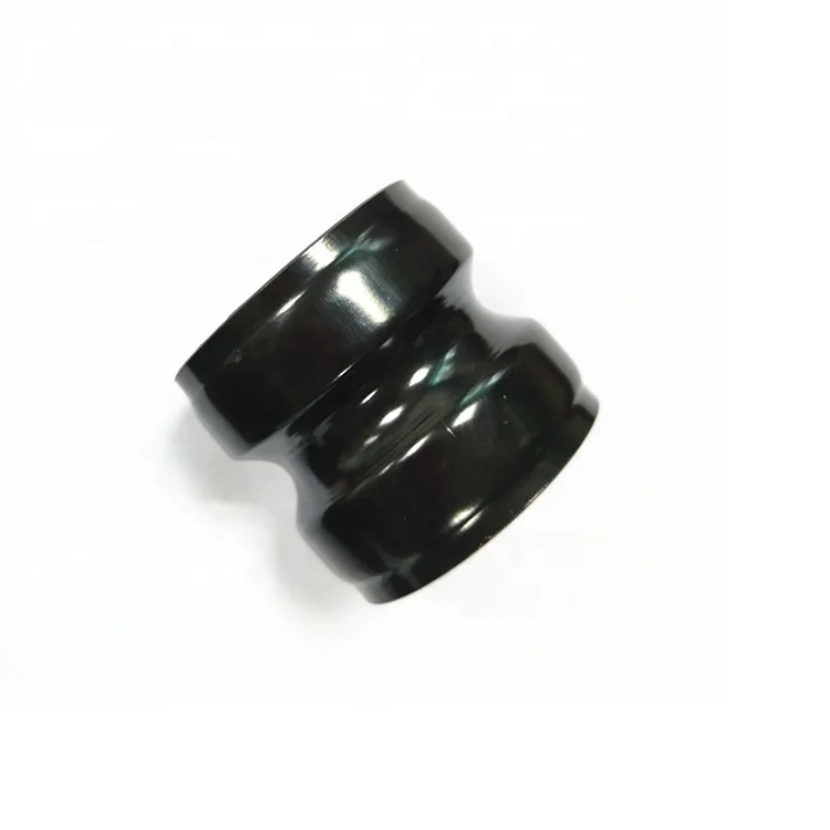 Oil transmission pipe connection buckle customized processing aluminum alloy shell CNC turning Black