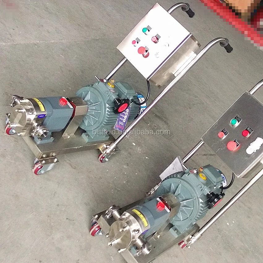 Ротационный лопастной насос из нержавеющей стали с переменной скоростью для промышленных пасты жиров смазок и