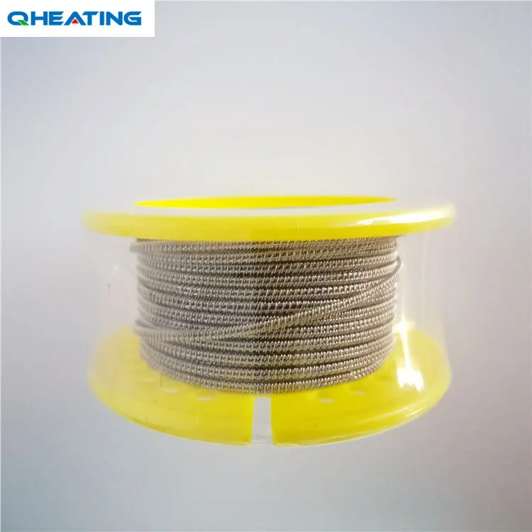 
Electric resistance vaper ss316l 32GA 26GA coils staggered fused clapton wire 