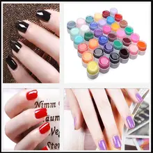 2016 high quality hot sale 36 Colors Nail Gel Pure Nail Polish Shiny Extension Nail Art