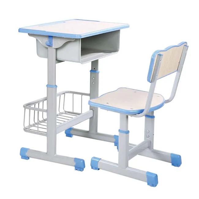 2023 New Design Cheaper Price Adjustable School Furniture Writing Durable Desk Chair For Student