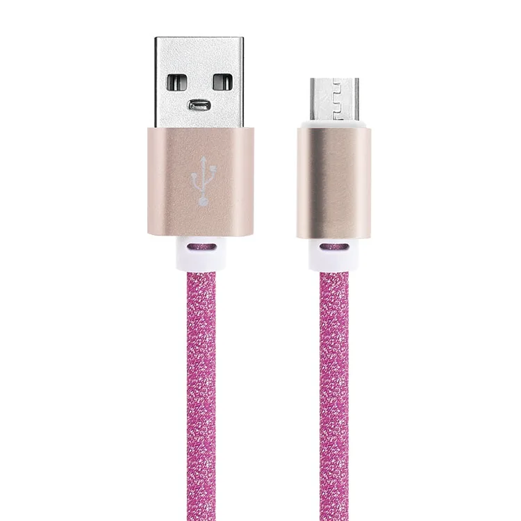 Pinyi Color Rainbow Leather  Micro USB Cable