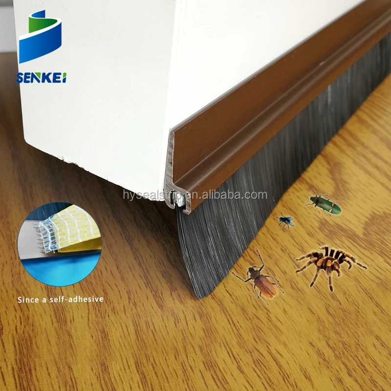 wooden door bottom sweep brush door seals double doors