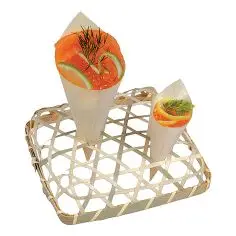 Контейнер для здоровых продуктов из биоразлагаемого волокна, бамбуковые конусы