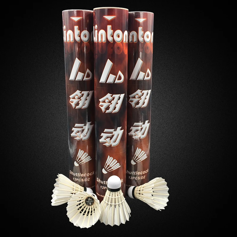 12pcs Class B Goose FeaNew badminton shuttlecock china,badminton shuttlecock sale
