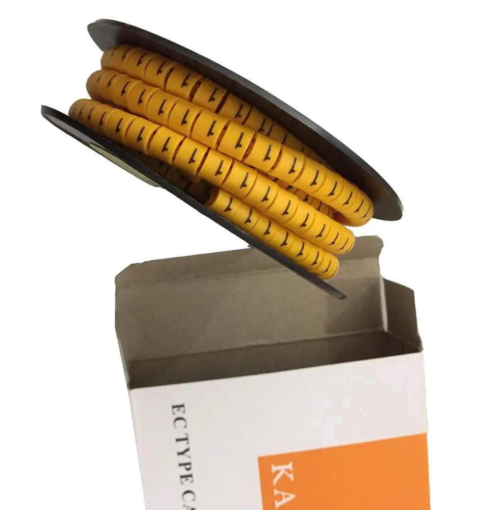 EC-0 ec-1 Кабельные маркеры Кабельный Зажим Маркер Полосы