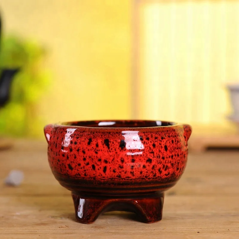 2.5 Inch Ceramic Bonsai Mini Glazed Pots