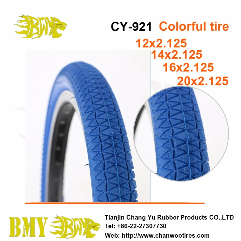 16*1.95 Durable Use Cheap Price Full Orange Color Bicycle Natural Rubber Tire