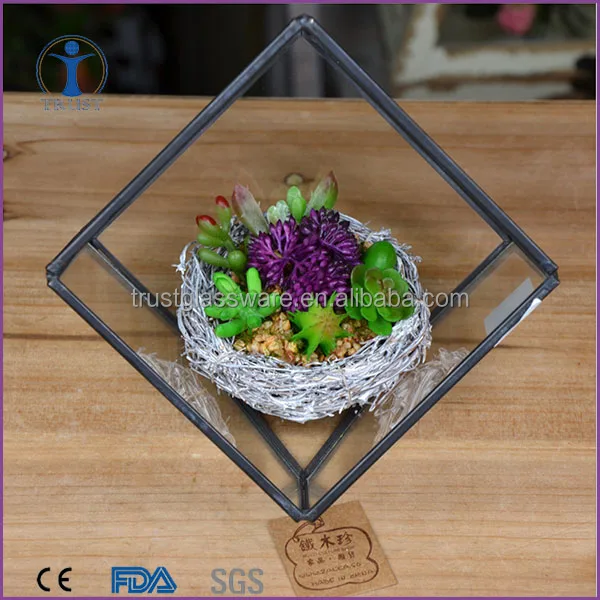 Пирамида Геометрическая Стекло Террариум/Ручная Плантатор/Air Завод стеклянная ваза