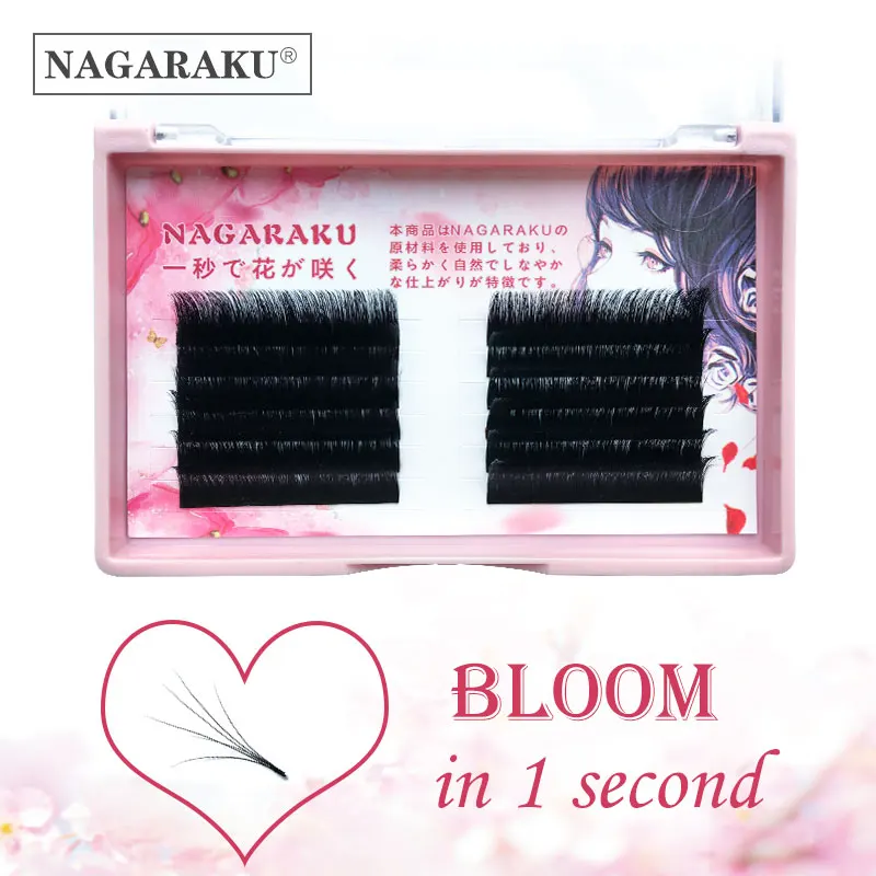 
NAGARAKU autofans lashes bloom eyelash easy fan eyelash extentions bloom faux mink eyelash extension cilia Volume Autofloracio 