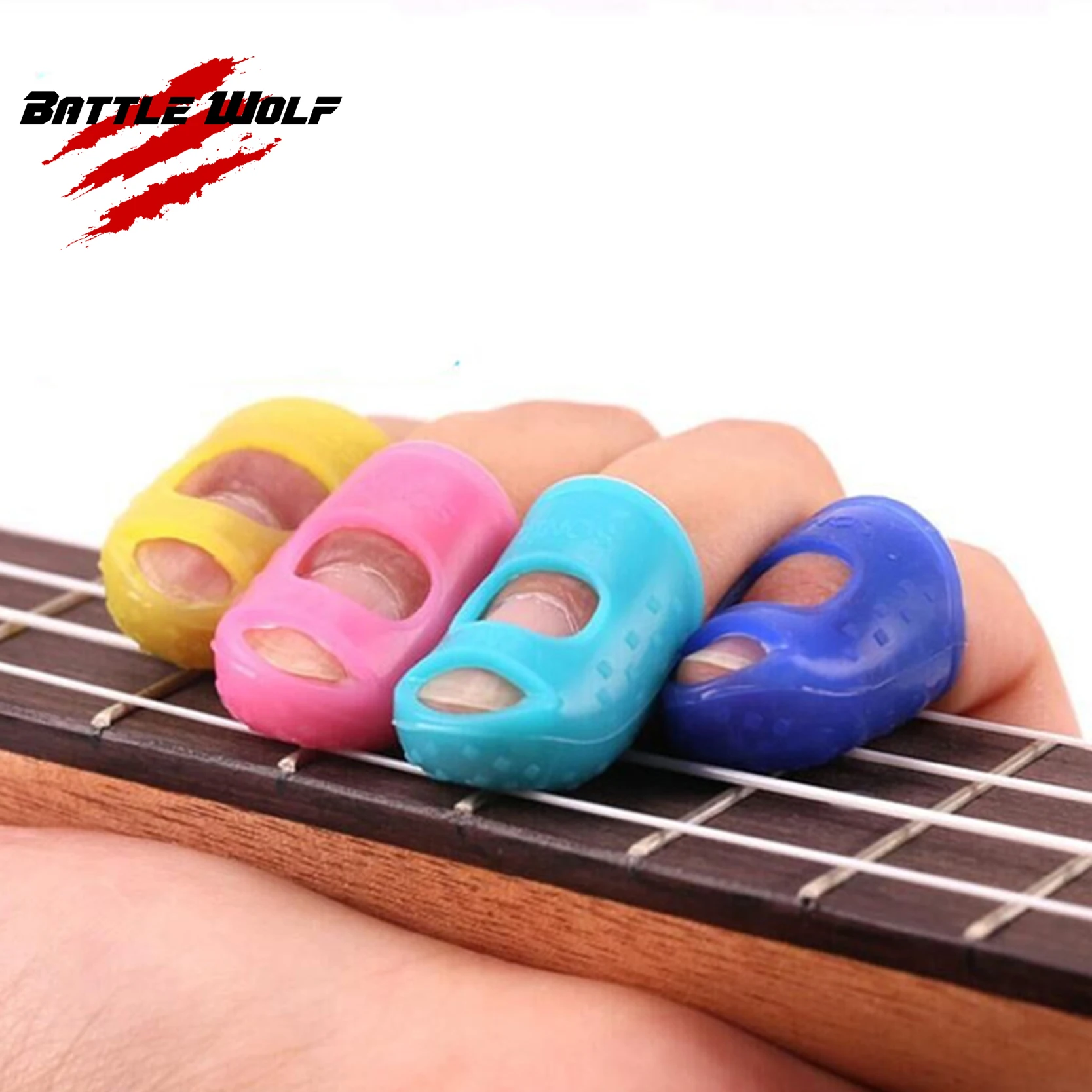 Protect Finger Multiple Color Choices Silica gel Guitar Finger Pick