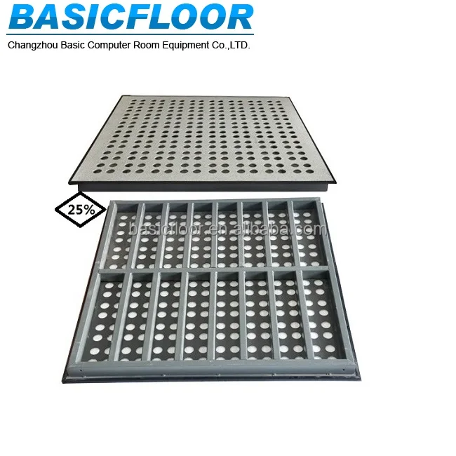 
Wholesale anti-static access flooring tile steel perforated raised floor 