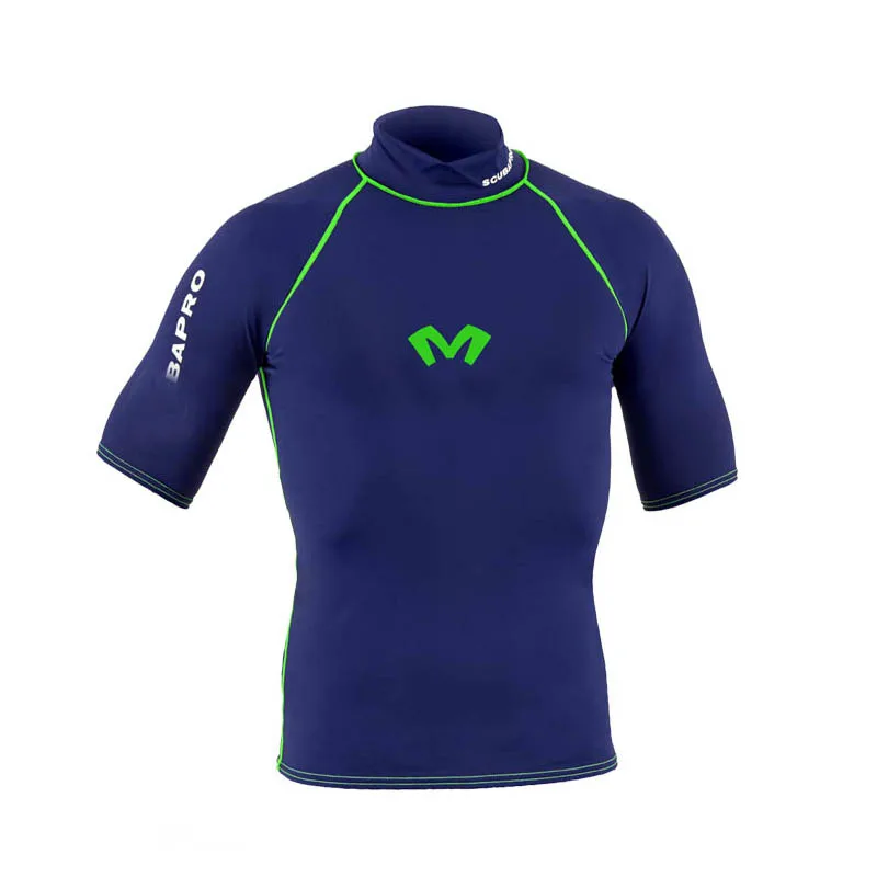 Anti uv sun protective short sleeve men rashguards shirt uv rash shirts beach surfing rashies guards
