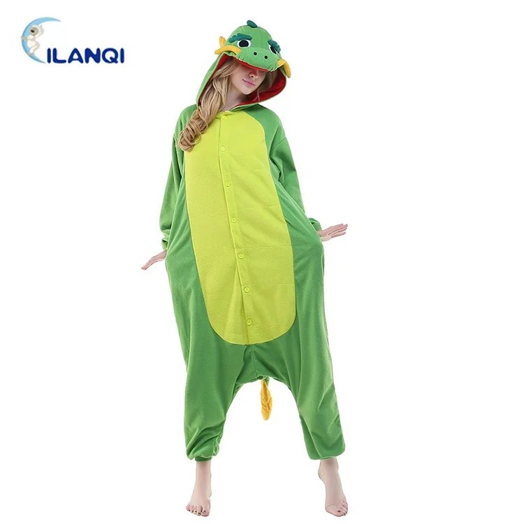 Costume pajamas green chinese dragon polar fleece adult onesie adult dragon onesie adult stitch onesie monster pajamas