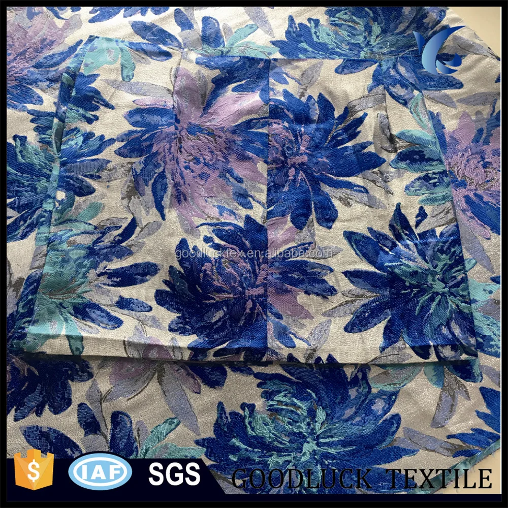 Flower Brocade Dress Fabric For Wedding