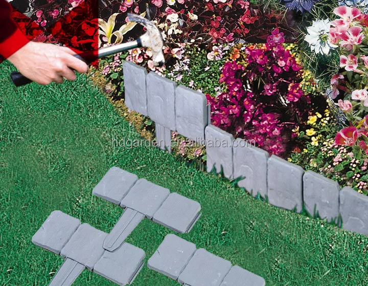 Stone look Plastic Small Fence