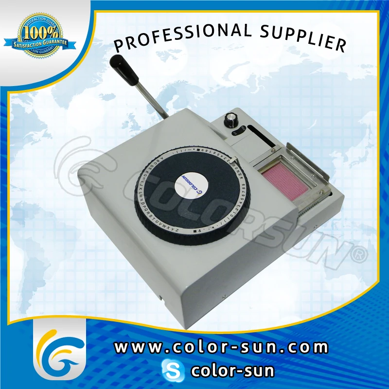 pvc card embossing machine