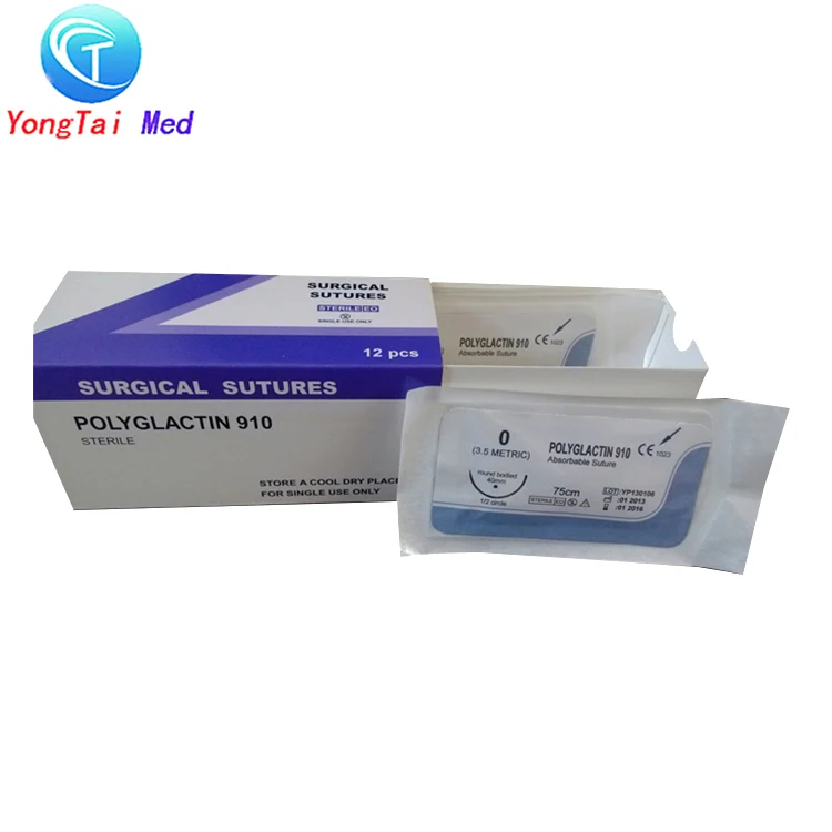 
High quality surgical suture pga/polyglactin 910 suture 