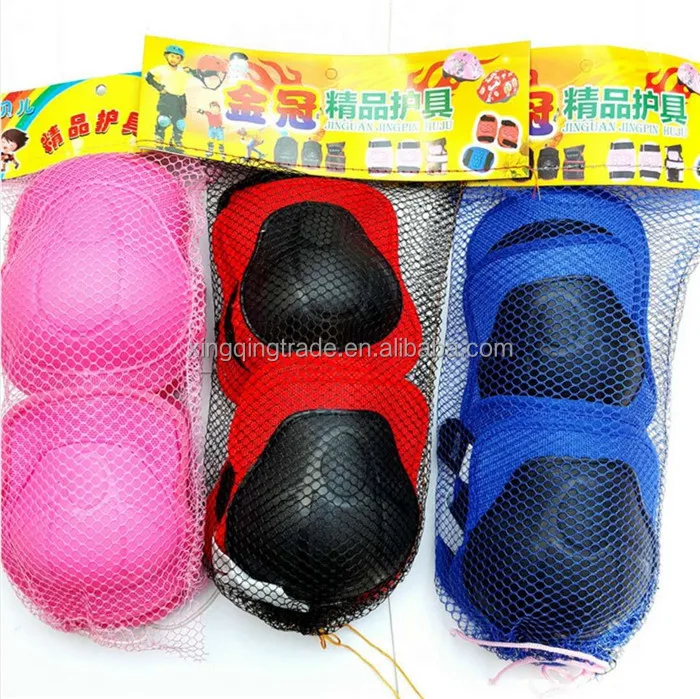 6pcs /set Skating Cycling Roller Skating Protection Kids Knee Elbow Wrist Protective knee Pads