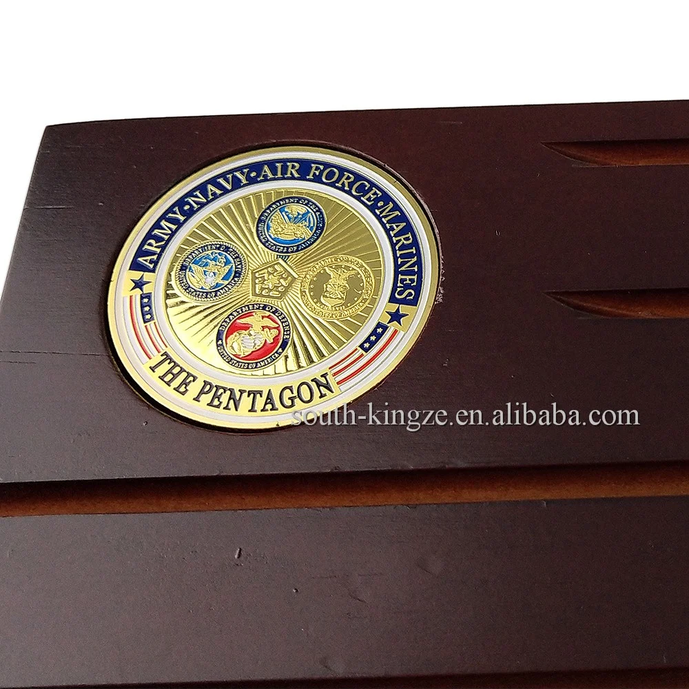 
4 Rolls Solid Red Wood Challenge Coin Display Case With Hole Digging Can Put 40*3mm Coin In Stock 