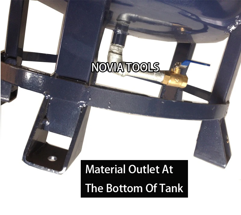 20,40,60L/Qt 5.3,10.6,15.9 Gal. HVLP Bottom drain/exit air /pneumatic pressure quality paint pot/tank PT-60(40,20)B