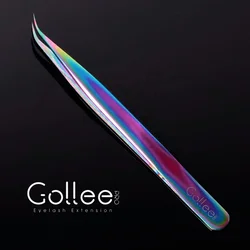 Rainbow Color Best Volume Curved Eyelash Separator Tool Eyebrow Tweezers